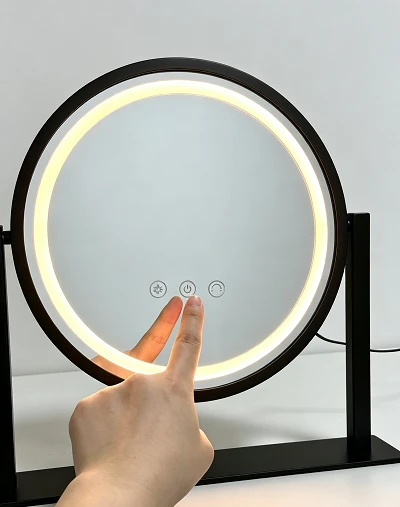 Round Makeup Mirror With Lights factory